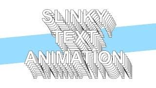 CSS Slinky Text Animation Effects | Html CSS