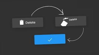 Delete Button Micro-Interaction Animation Effects | CSS & Javascript