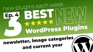 Best and NEW WordPress Plugins for Newsletter, Image Category and Current Year (Ep.4)