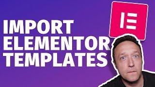 How to import Elementor Templates into your WordPress Website