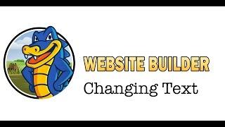 Editing Text with HostGator's Website Builder
