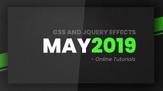 Top CSS and jQuery Effects | May 2019