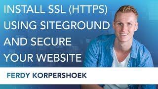 Install SSL Using Siteground