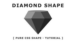 Pure Css Diamond Shape - How to Create Diamond Shape in CSS - Tutorial