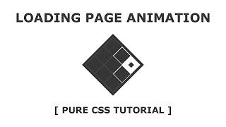Css3 Loading Page Animation - CSS Animation Effects - Tutorial