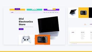 Download a FREE Header and Footer for Divi’s Electronics Store Layout Pack