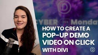 How to Create a Pop-up Demo Video on Click with Divi’s Cyber Monday Software Release Layout