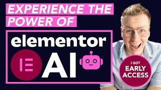 I Got Early Access To Elementor AI | You Get A Peek As Well