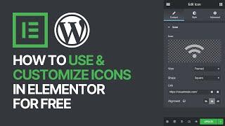How to Use & Customize Icons in Elementor WordPress Plugin? (FREE)