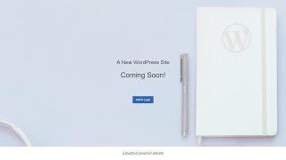 How To Remove Bluehost Coming Soon Page?