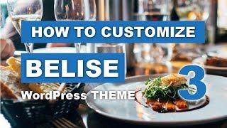 How To Customize Belise WordPress Theme #MULTIPURPOSE DESIGN