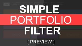 jQuery Portfolio Item Filter - Tutorial Preview - Uploading Soon