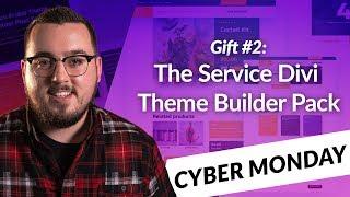 Exclusive Divi Cyber Monday Gift #2: The Service Divi Theme Builder Pack