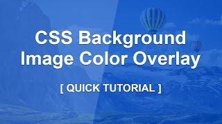 Css Background Image Color Overlay - Css Color Overlay Filter