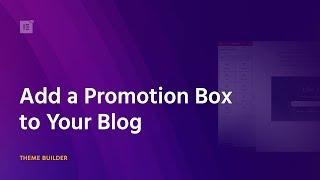 Create a Promotion Box for Your WordPress Blog