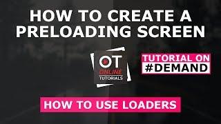 How To Create A Preloader Screen In jQuery - Show Loading Screen While Page Load with jQuery
