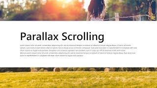 Parallax Scrolling Effects using Materialize