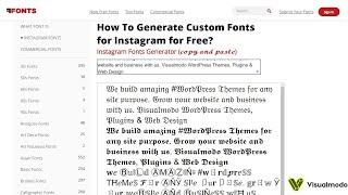 How To Generate Custom Fonts for Instagram for Free?
