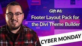 Exclusive Divi Cyber Monday Gift #6: An Impressive Footer Layout Pack for the Divi Theme Builder