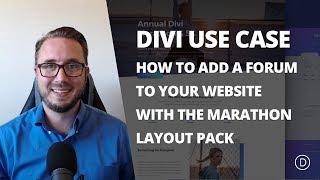 How to Add a Forum to Your Website with Divi’s Marathon Layout Pack