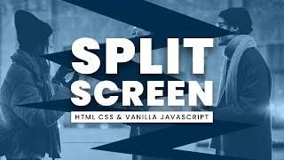 Split Banner On Page Scroll Using CSS Clip-path | Html CSS & Vanilla Javascript