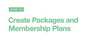 Wix.com | How to Create Packages & Memberships