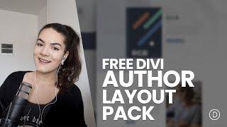 Get an Eye-Catching FREE Author Layout Pack for Divi