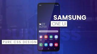 Samsung One UI Design | Html CSS Mobile Shape With Cool Hover Effects