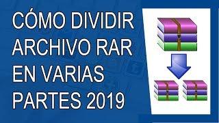 Cómo Dividir un Archivo Rar en Partes 2019