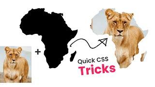How to Place Image or Video Inside Silhouette | Quick CSS Tricks