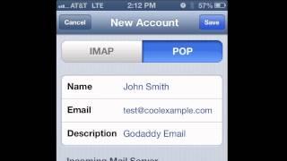 How to set up POP email on an iPhone, iPad or iPod Touch (iOS) | GoDaddy