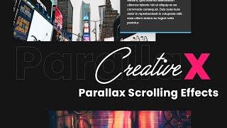 Stunning Parallax Scrolling Effects | How to Make Creative Parallax Scrolling Website