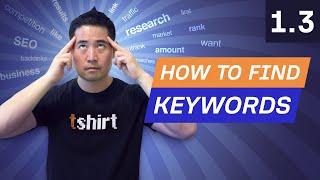 Keyword Research Pt. 2: How to Find Keywords for Your Website - 1.3. SEO Course by Ahrefs