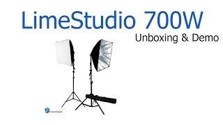 LimeStudio 700W Photography Lighting Kit Unboxing