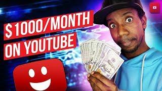 HOW TO MAKE $1000 ON YOUTUBE  (10 Ways to Make Money on YouTube)