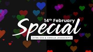 Colorful Hearts Trail Animation On Mousemove | CSS and Vanilla Javascript