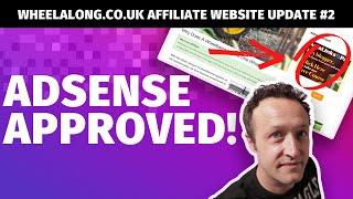 Adsense Approved! + First Amazon Sales! - Wheelalong Affiliate Site Update!