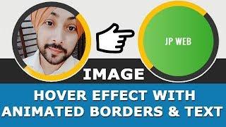 Image Hover Effect with Animated Borders and Text using HTML and CSS Only