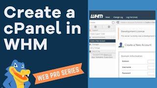 How to Create a New cPanel (Using WHM)