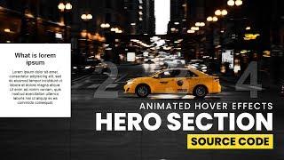 Hero Section Hover Effects | Source Code