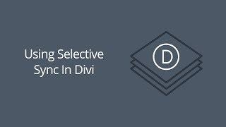 Using Selective Sync In Divi