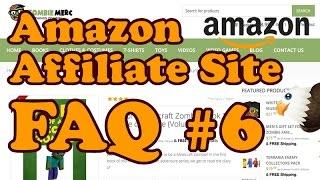 Amazon Affiliate Website FAQ 6 - Product Images, import problems and more