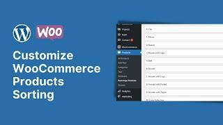 Customize WooCommerce Products Sorting - Rearrange & Reorder Shop Items Easy