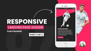 How To Make a Responsive Website |  Landing Page Design using Html CSS & Javascript