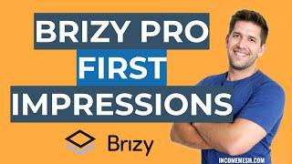 Brizy Pro First Impressions