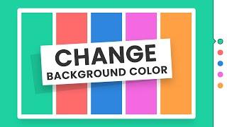 How to Change Background Color in Html