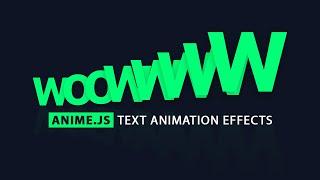 How to Create AnimeJS Text Animation Effects | Anime.js