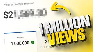 This Is How Much YouTube Paid Me For My 1,000,000 Views Video (NOT Clickbait)