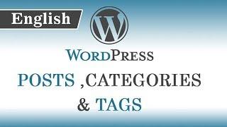 4.) WordPress Tutorials in English for Beginners - Posts, Categories & Tags