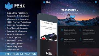 Footer Custom - Peak WordPress Theme by Visualmodo